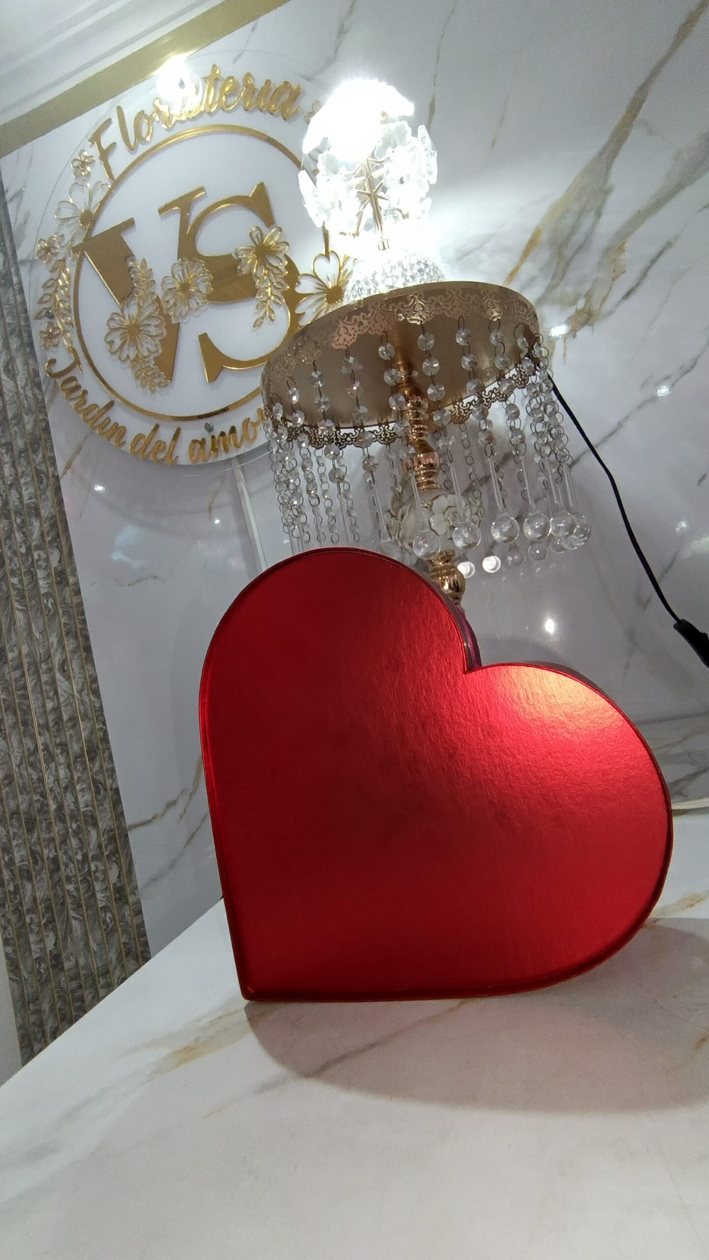 Caja de Regalo Corazón Roja