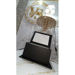 Caja de Regalo Negra Tipo Sobre con Tarjeta