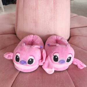 Pantuflas Peluche stitch Rosadas