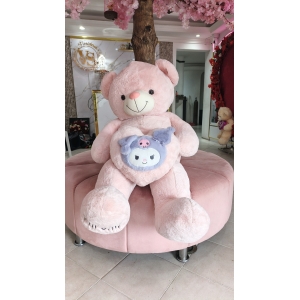 Oso Gigante Rosado con Corazón Decorativo